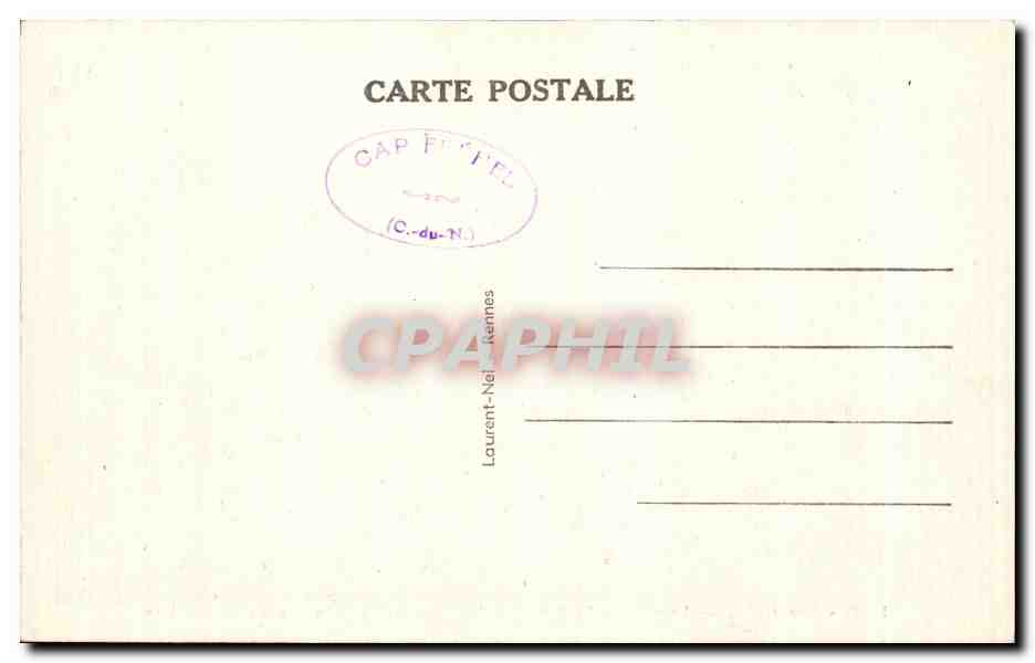 Cap Fréhel — Le curieux Rocher de « La Fauconnière » — éditeur Laurent-Nelkennes — Rückseite