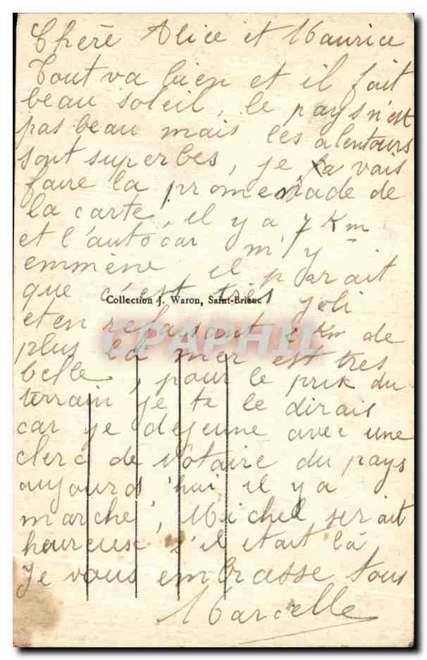 Le Moulin Jan-Mar — charmantes Eckchen in der grünen Tal der Palus, nahe PLOUHA — A.W. 5440 — Rückseite