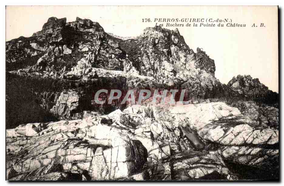 Les Rochers de la Pointe du Château — Perros-Guirec (Côte-du-Nord) — A. B.