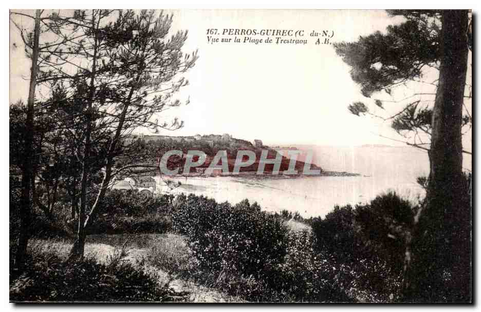 Perros-Guirec (C.-du-N.) — Vue sur la Plage de Trestraou — A.B.