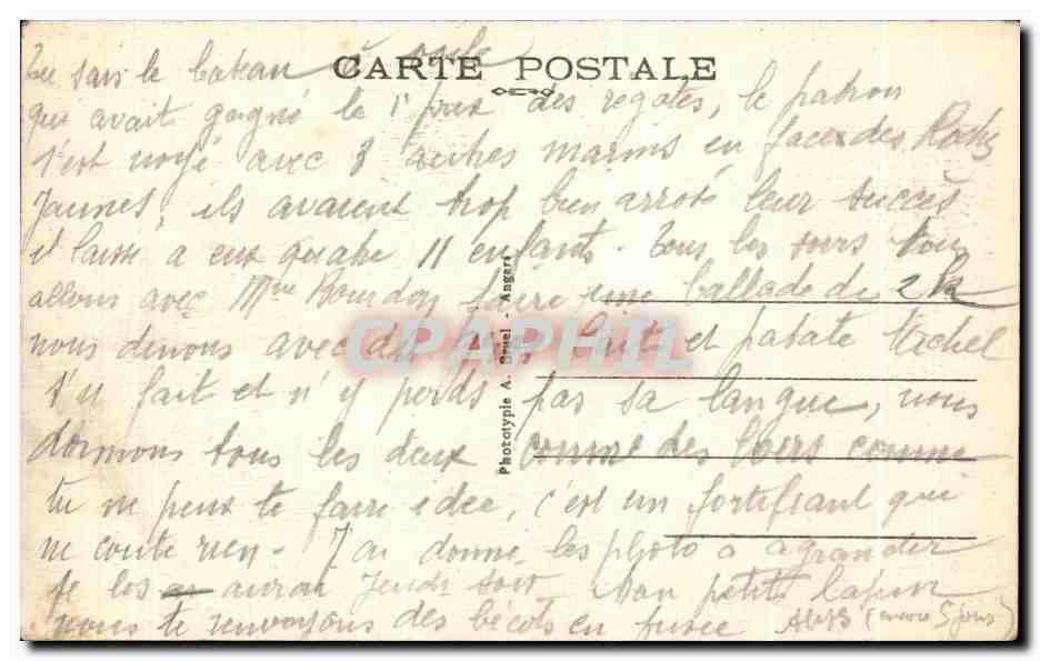 Perros-Guirec (C. du N.) — Grotte de Trestriñgel — A.B. — n°153 — Verso