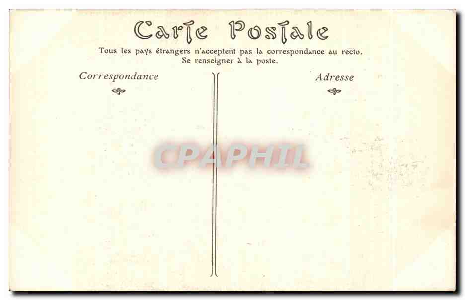 CPA Dinan La Rue de l Horloge — Rückseite