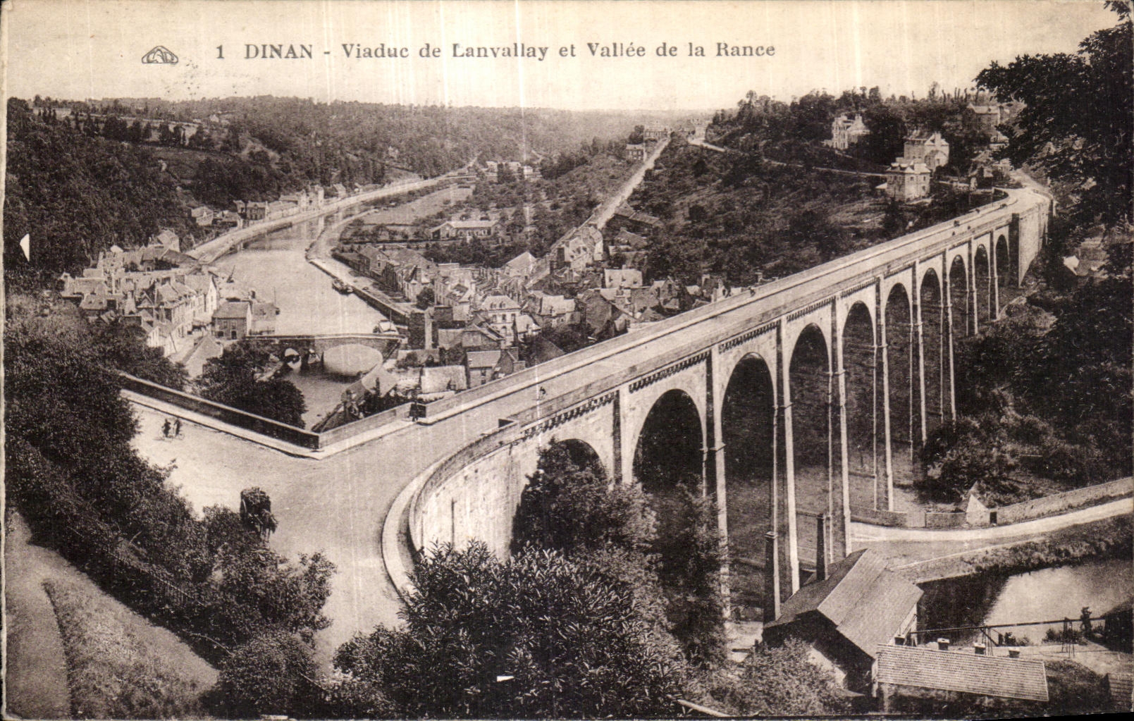 Dinan - Viaduc de Lanvallay et Vallée de la Rance — éditeur inconnu, n° de série 1