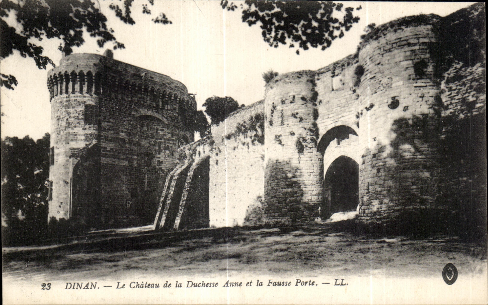 CPA Dinan Chateau de la Duchesse Anne et la Fausse Porte