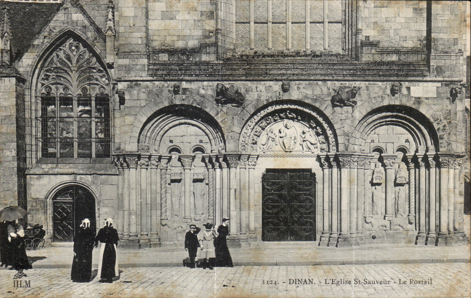 Dinan - L'Église St-Sauveur - Le Portail — H. Le Maillot, éditeur, n° 1124
