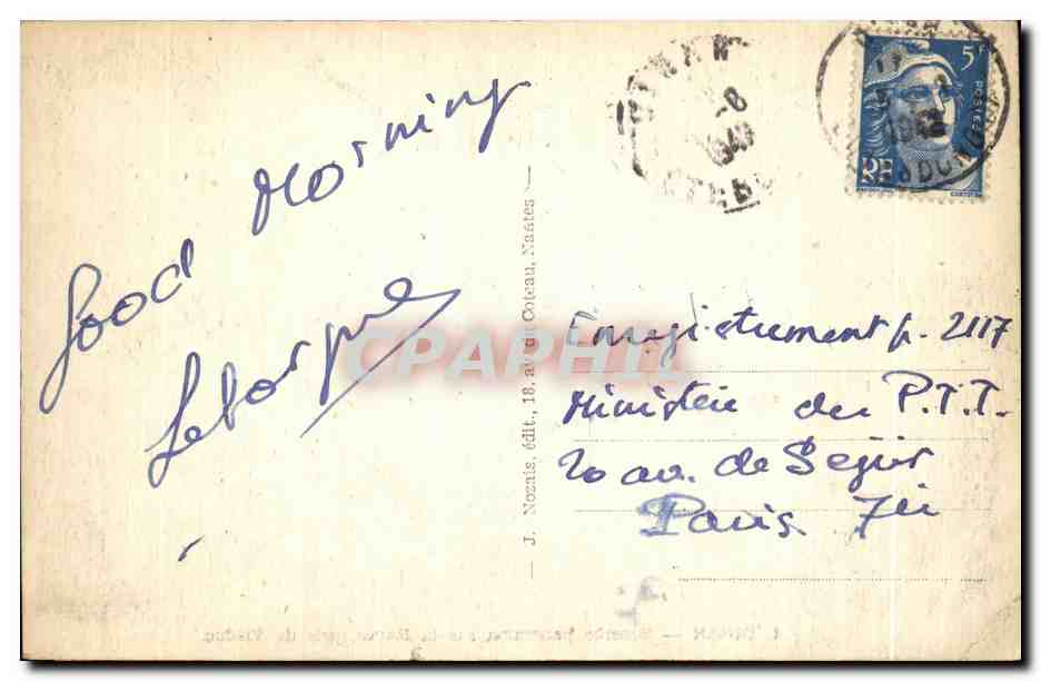 Dinan — Superbe panorama sur la Rance, pris du Viaduc — J. Nozais, éditeur, n°4 — Rückseite