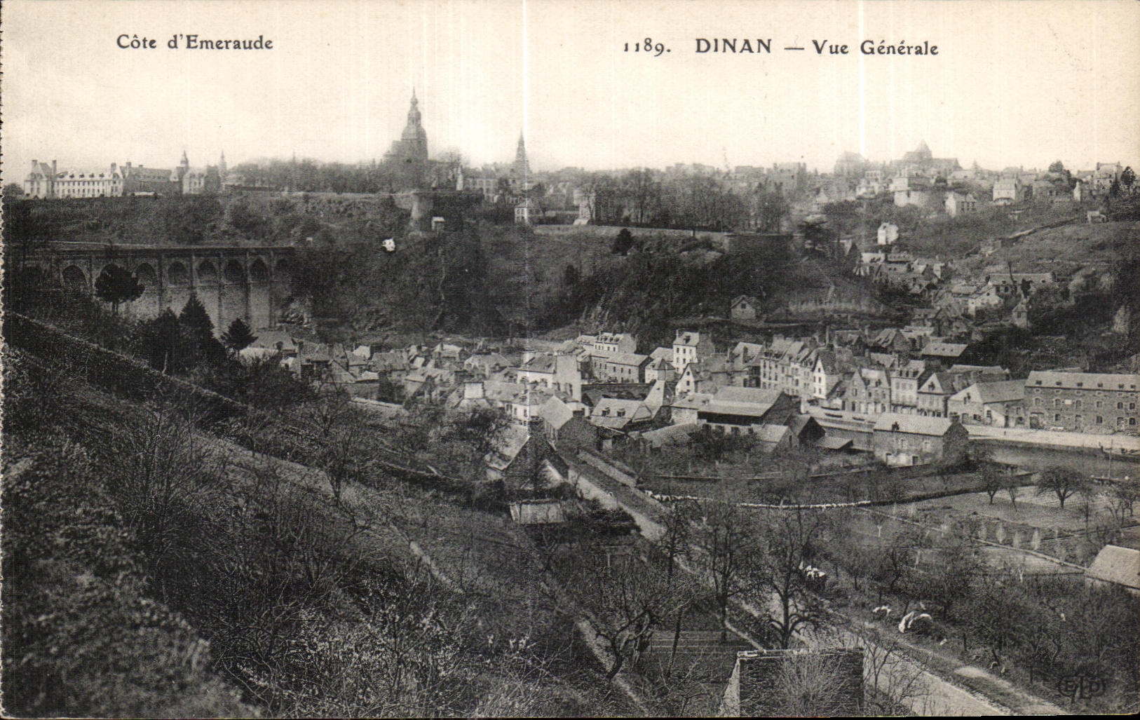 CPA Cote d Emeraude Dinan Vue Generale