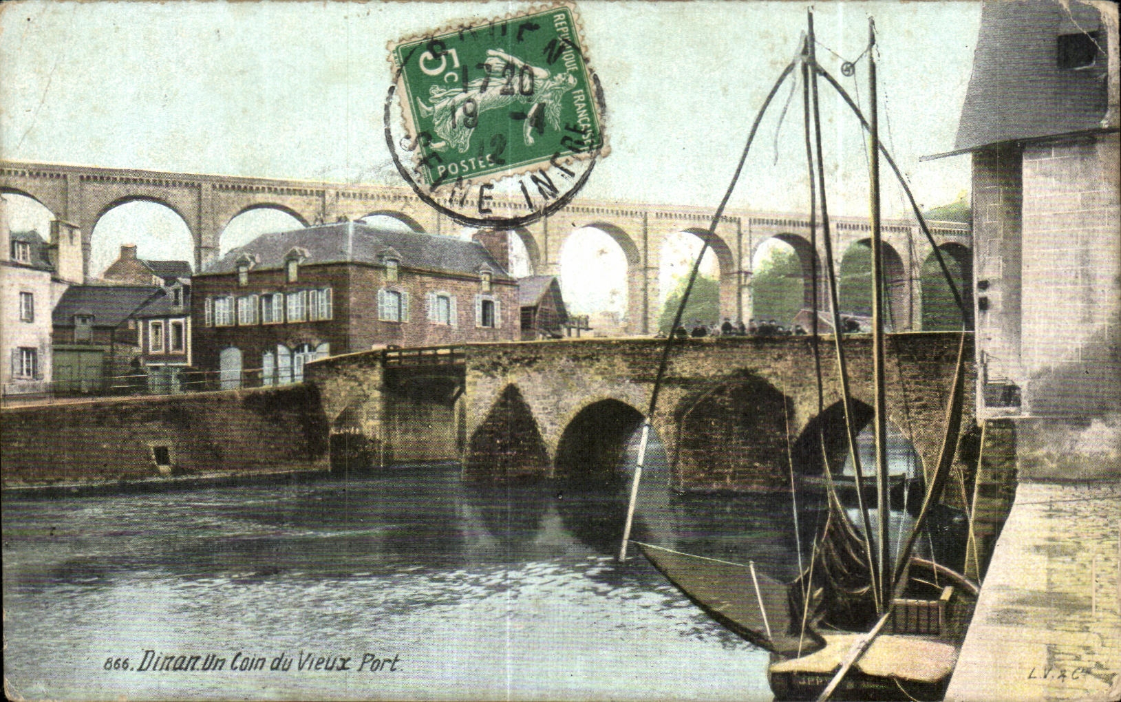 Dinan. Un Coin du Vieux Port — L.V. & Cie, n° 666