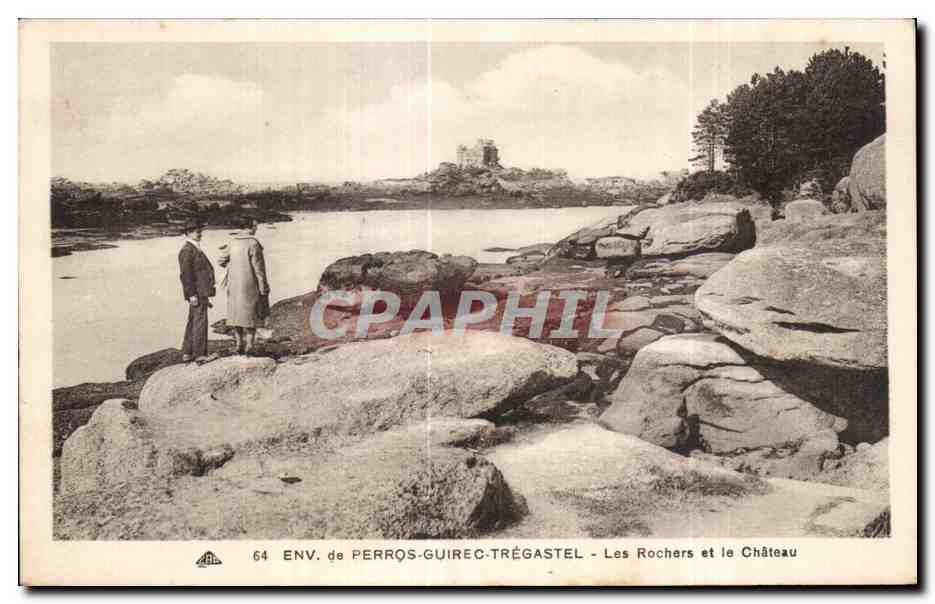 Env. de Perros-Guirec-Trégastel — Les Rochers et le Château — CPAPHIL