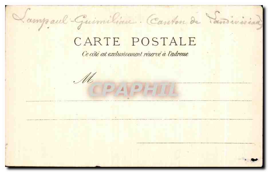 CPA Lampaul Vue d ensemble de I Eglise — Rückseite