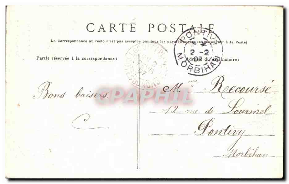 Lampaul - L'Arc de Triomphe et le Calvaire — Collection Villard, Quimper — Reverso