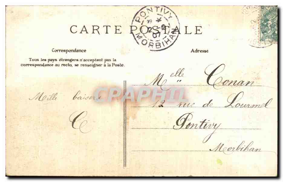 CPA Guimilau La Chaire a precher — Rückseite