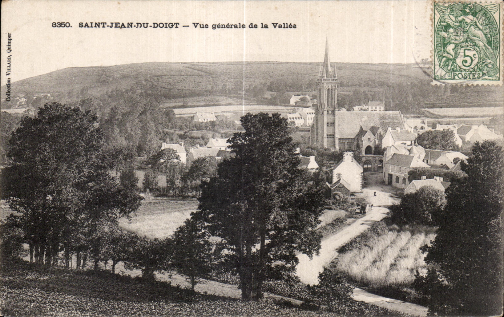 CPA Saint Jean Du Doigt Vue generale de la Vallee