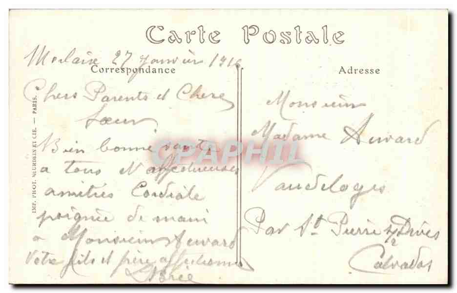 CPA Morlaix L Eglise Saint Martin sortie de la Messe Folklore Costume Coiffe — Rückseite