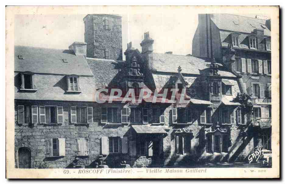 CPA Roscoff (Finistere) Vieille Maison Gaillard