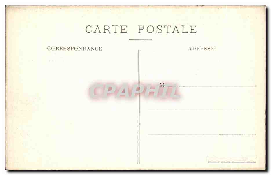 CPA Audierne pittoresque Le Raz en furie Tempete de Mars — Rückseite