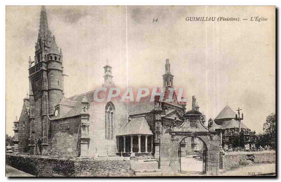 CPA Gumiliau (Finistere) L Eglise