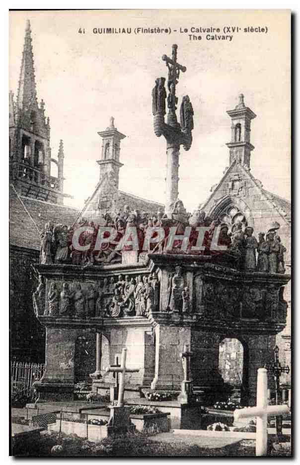 CPA Gumiliau (Finistere) Le Calvaire (XVI siecle) The Calvary