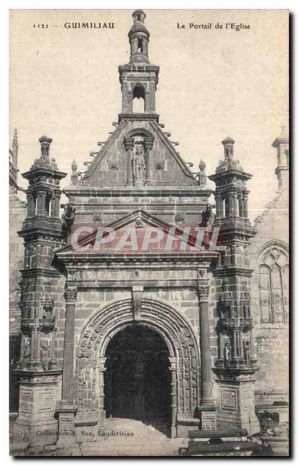 CPA Gumiliau Le Portail de I Eglise