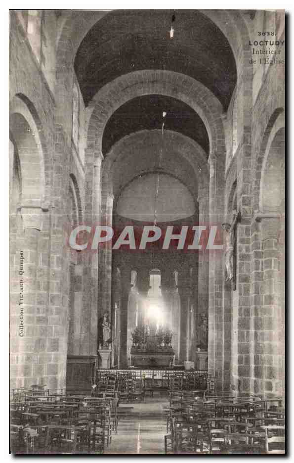 CPA Loctudy Interieur de I Eglise