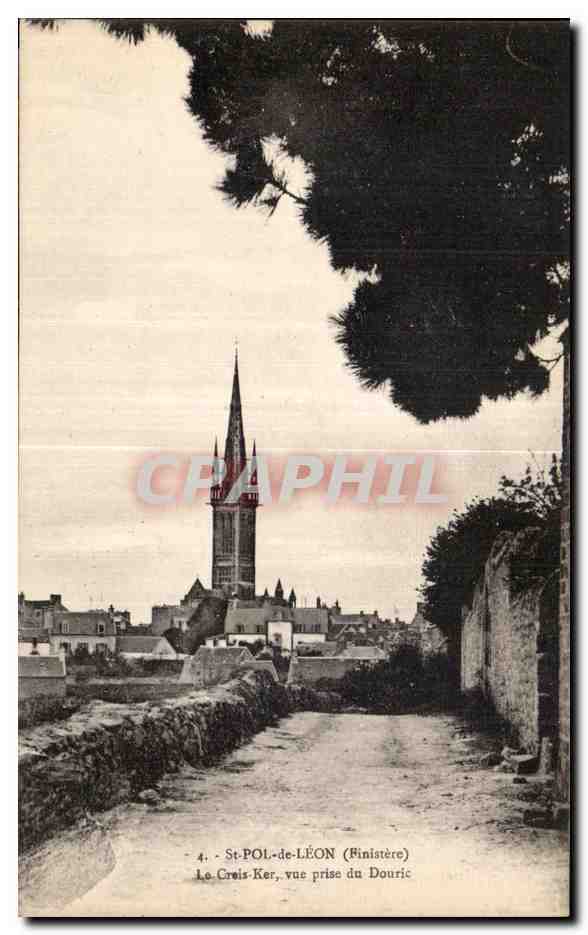 CPA St Pol de Leon (Finistere) Le Croix Ker vue prise du Douric
