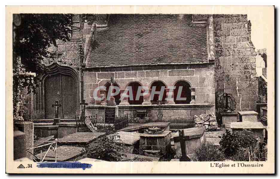 CPA SAint Jean du Doigt L Eglise et I Ossuaire