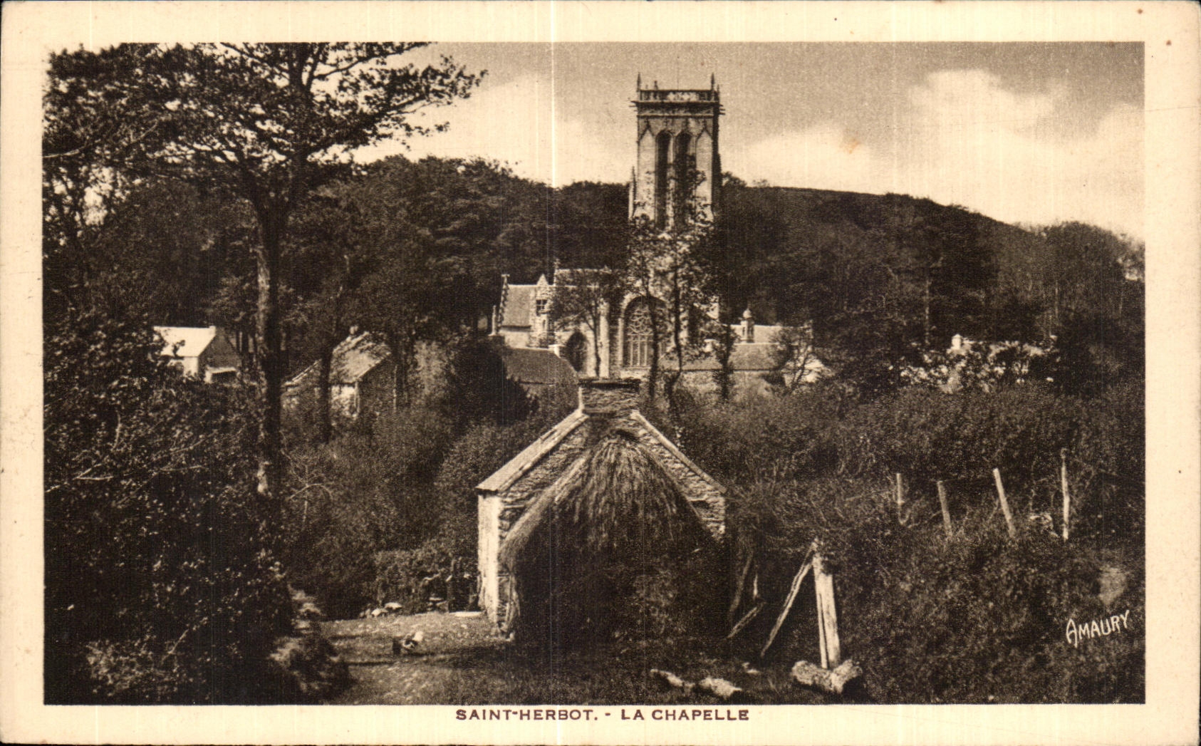 CPA Saint Herbot La Chapelle