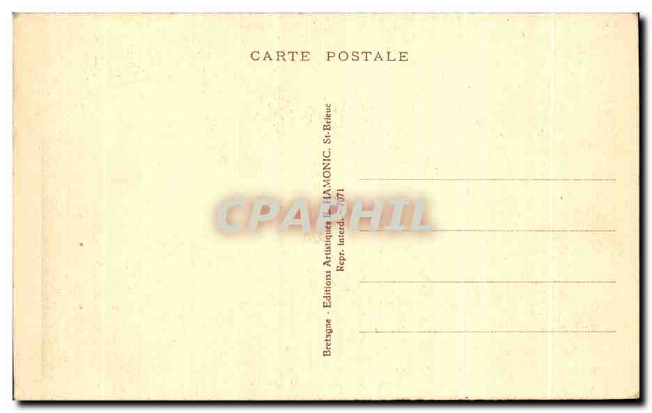 CPA Saint Herbot La Chapelle — Rückseite