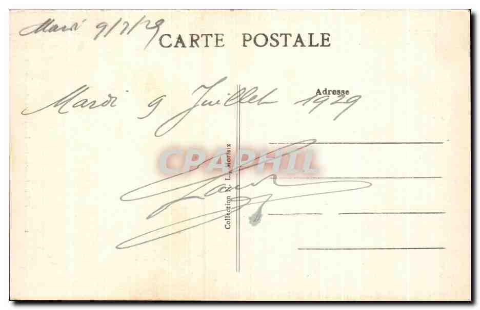 CPA Lampaul (Finistere) Le Calvaire et le Porche — Verso