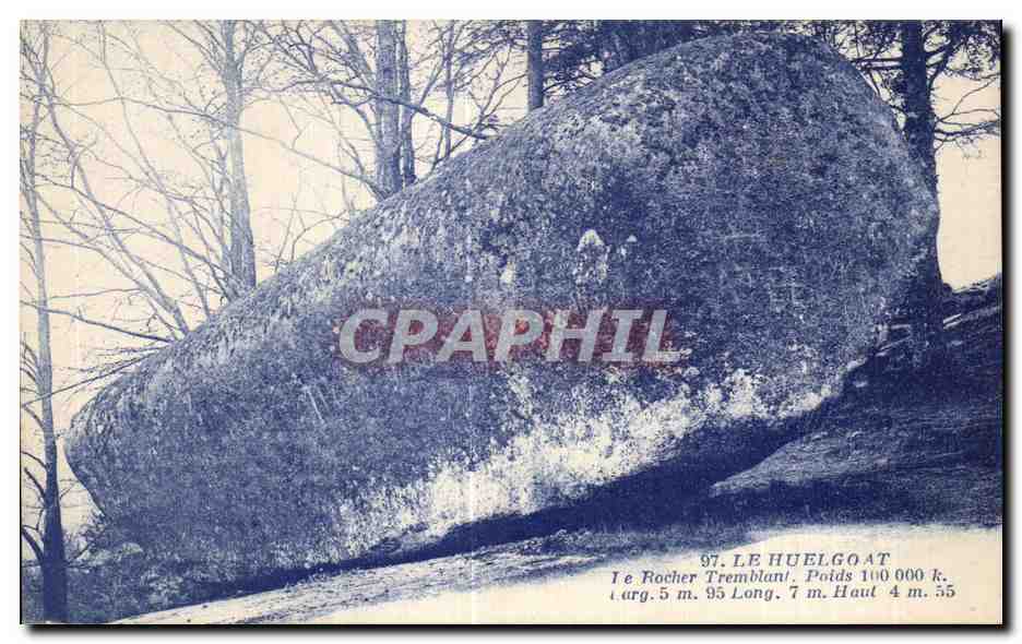 CPA Le Huelgoat Le Rocher Tremblant Poids
