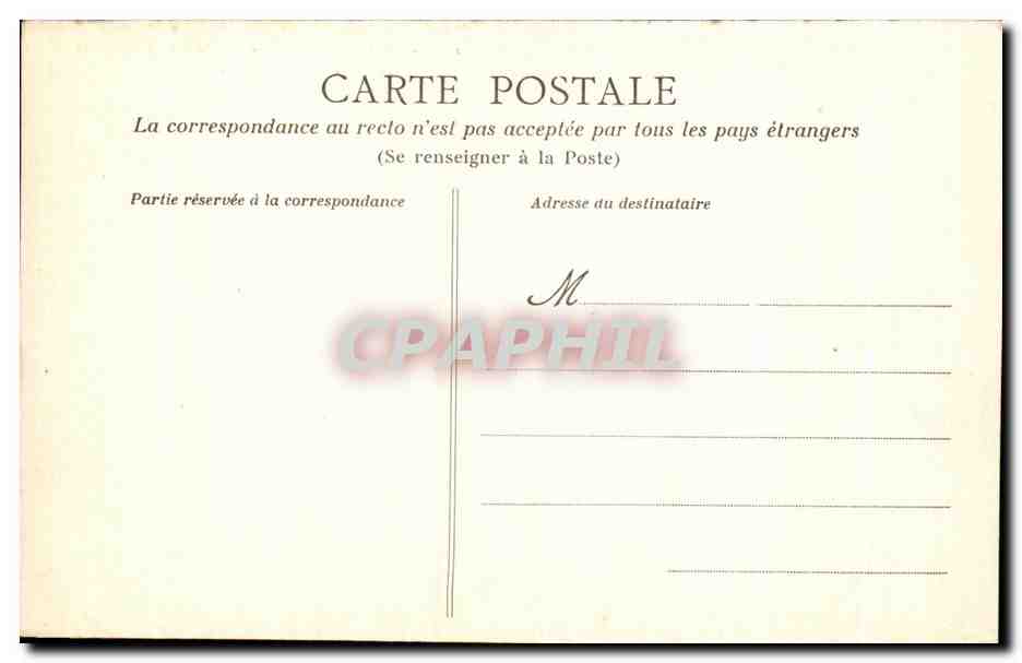 CPA Le Huelgoat Rochers de la fontaine de la Vierge — Rückseite