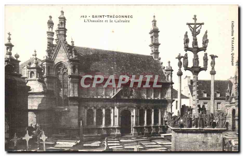 CPA Saint Thegonnec L Ossuaire et le Calvaire