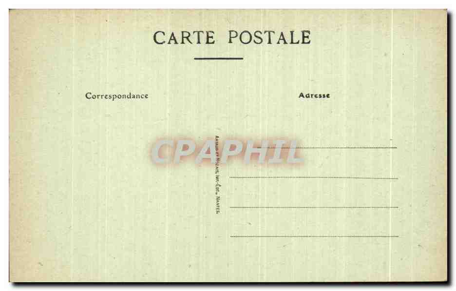 CPA Le Huelgoat Le Lac et la Ville effet de nuit — Rückseite