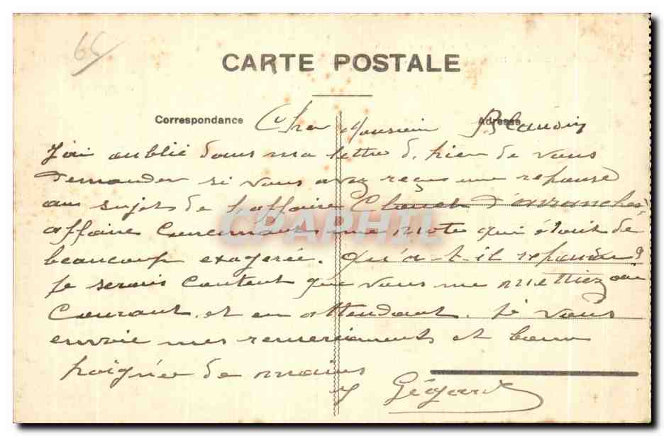 CPA Pyrenees Orientales Les Rives du Tech Route d Amelie les Bains a Arles sur Tech et le Canigou — Rückseite