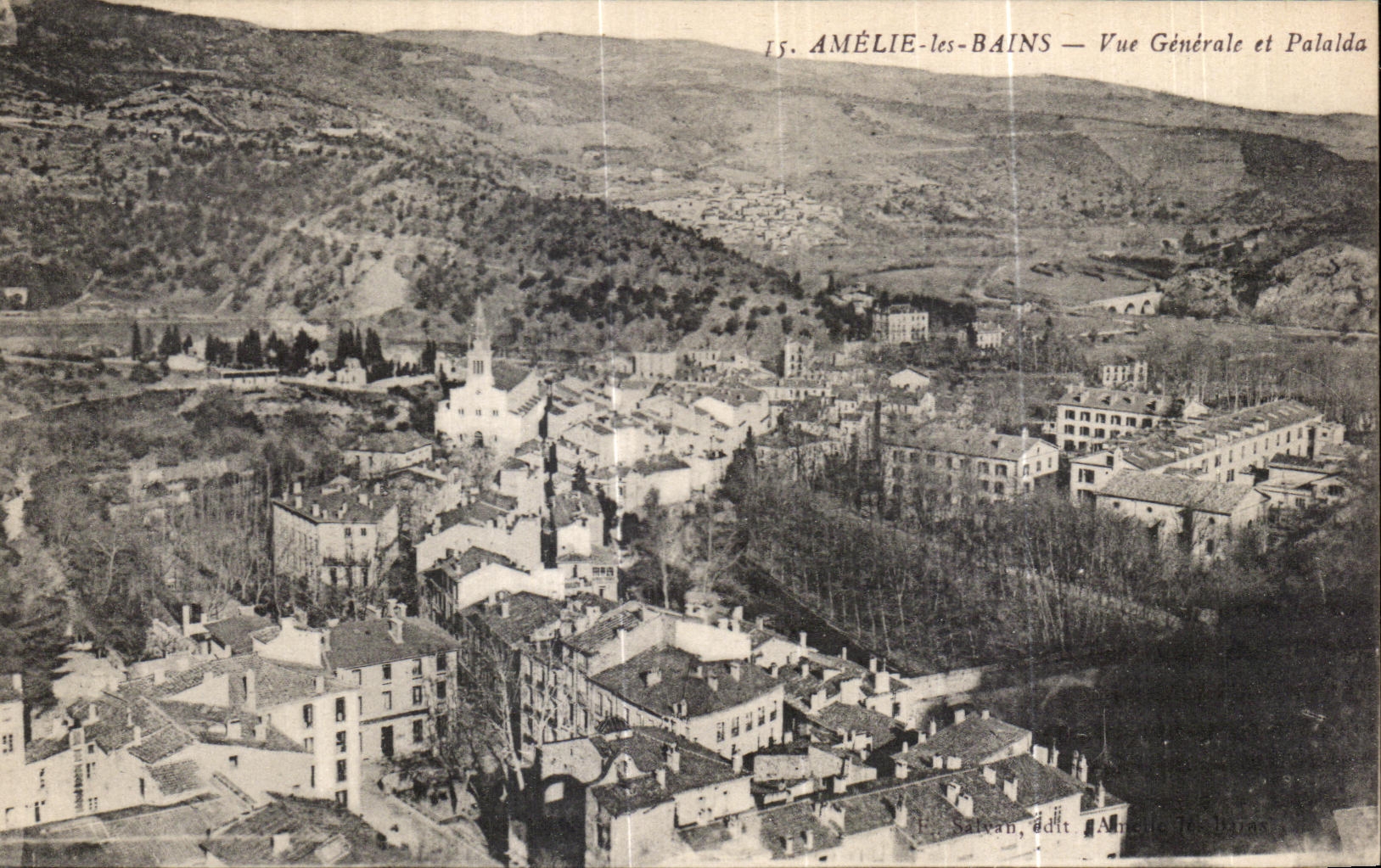 CPA Amelie les Bains Vue Generale et Palalda