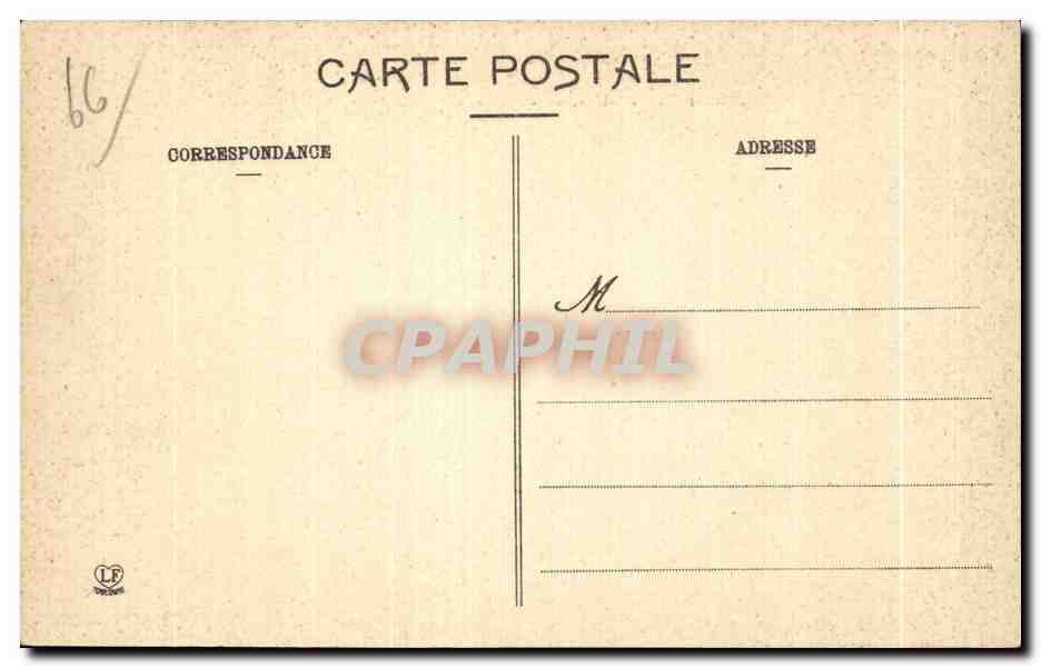 CPA Amelie Les Bains Per Vue Sur Le Mondony Et Le Pont Du I Hopital Militaire — Rückseite
