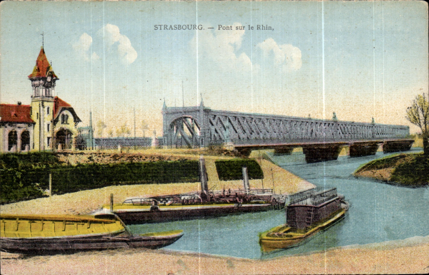 CPA Strasburg Pont sur le Rhin