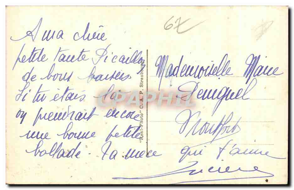 CPA Strasburg Partie de la Petite France — Verso