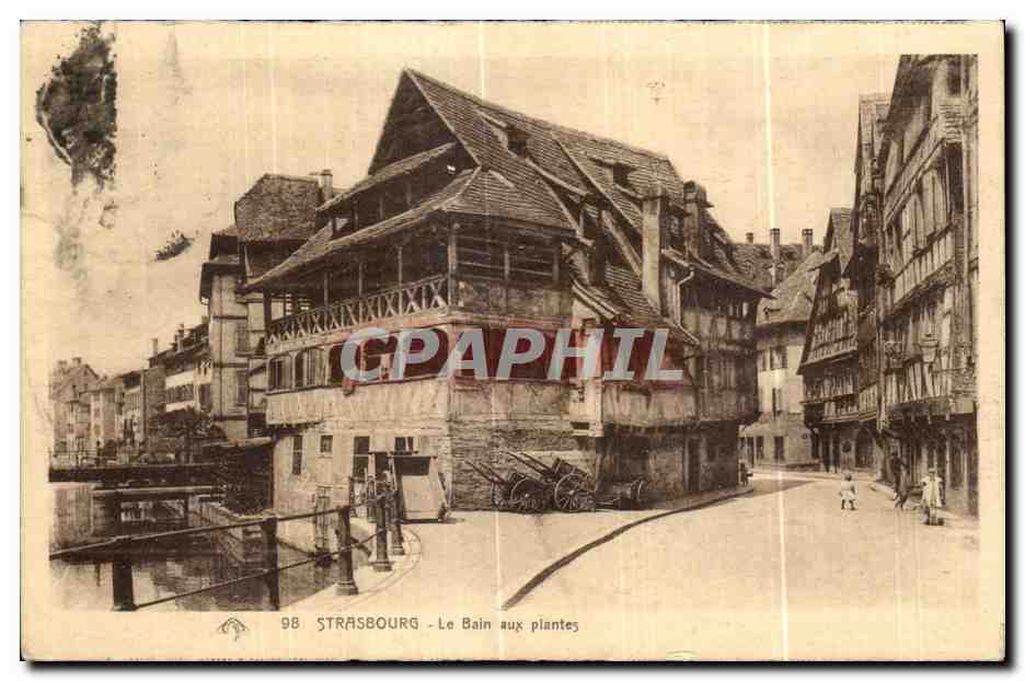 CPA Strasburg Le Bain aux plantes