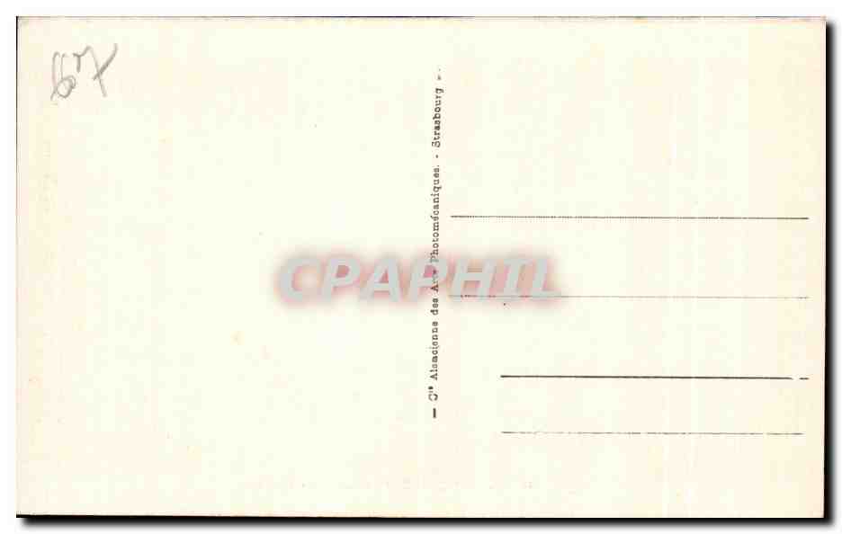 CPA Saverne Le Haut Barr L Hotel — Rückseite