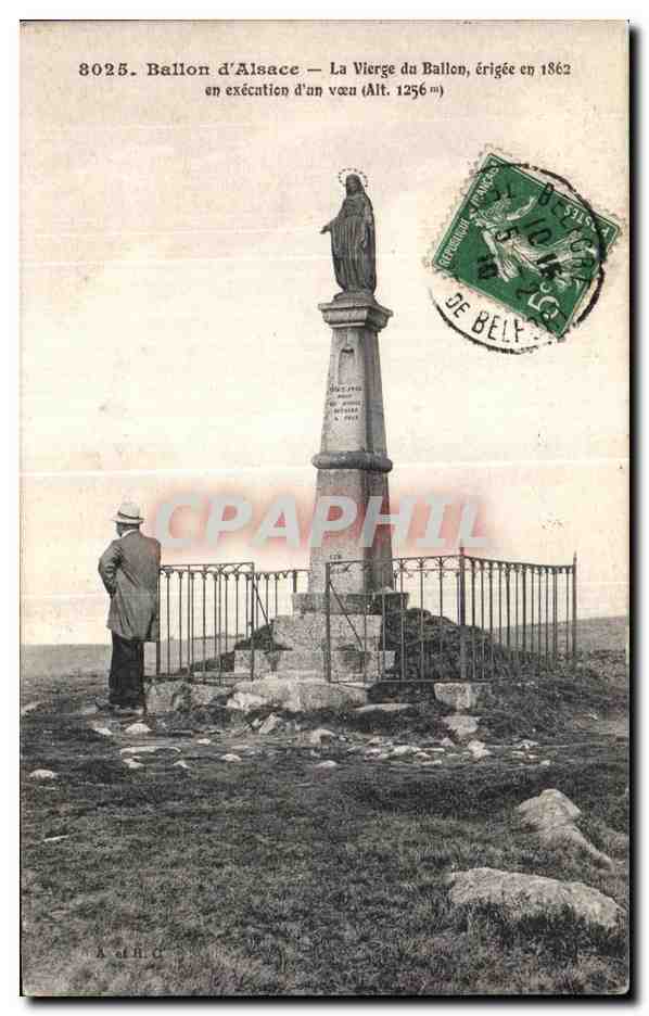 Ballon d'Alsace — La Vierge du Ballon, érigée en 1862 (Alt. 1236 m)