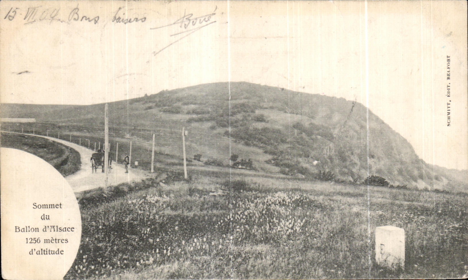 CPA Sommet du Ballon d Alsace 1256 metres d altitude