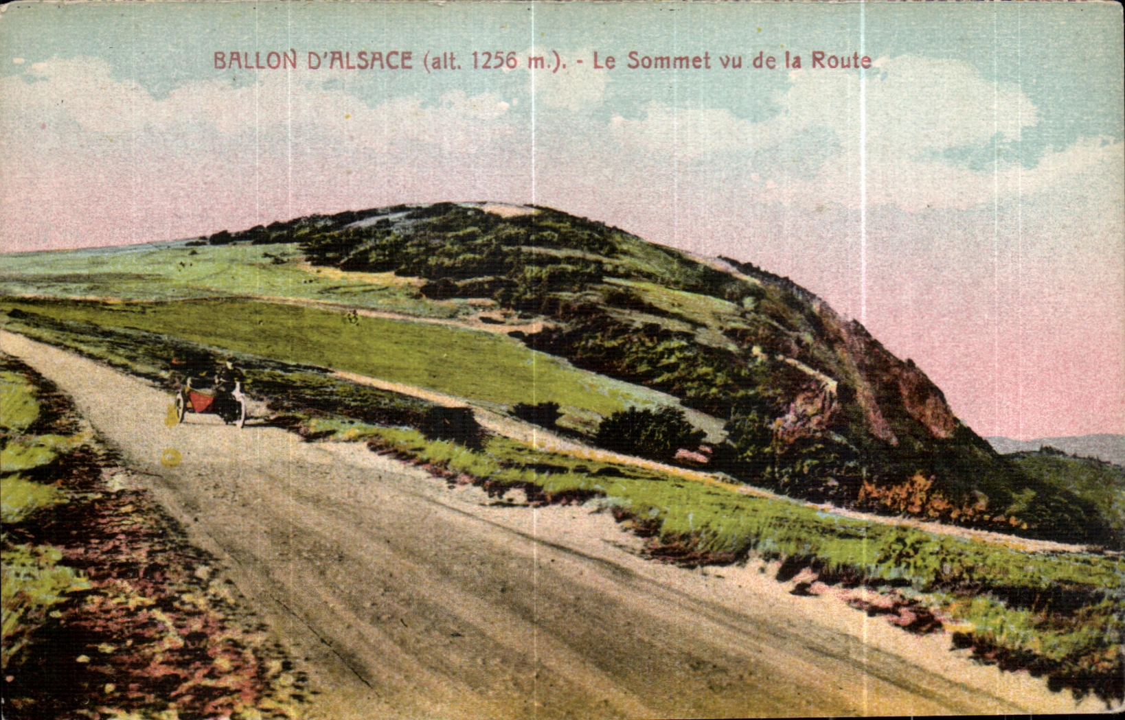 CPA Ballon D Alsace Le Sommet vu de la Route