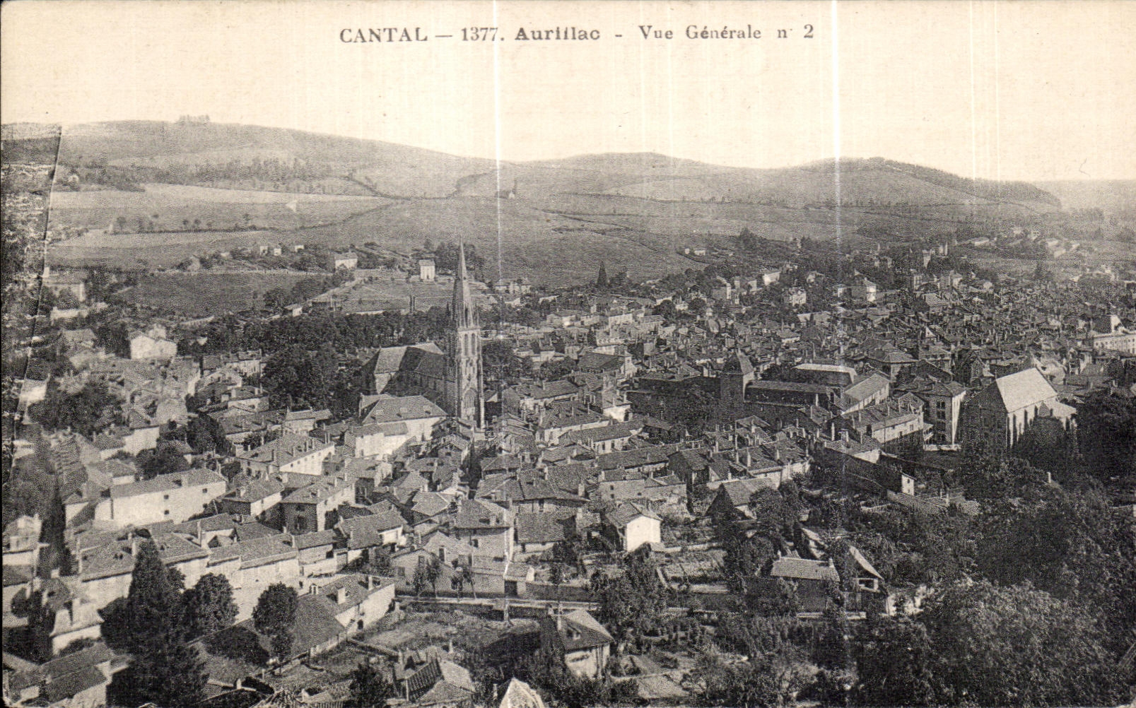 CPA Cantal Aurillac Vue Generale