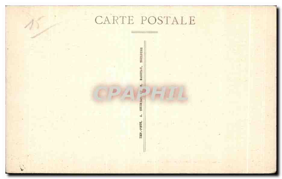 CPA Cantal Aurillac Vue Generale — Rückseite