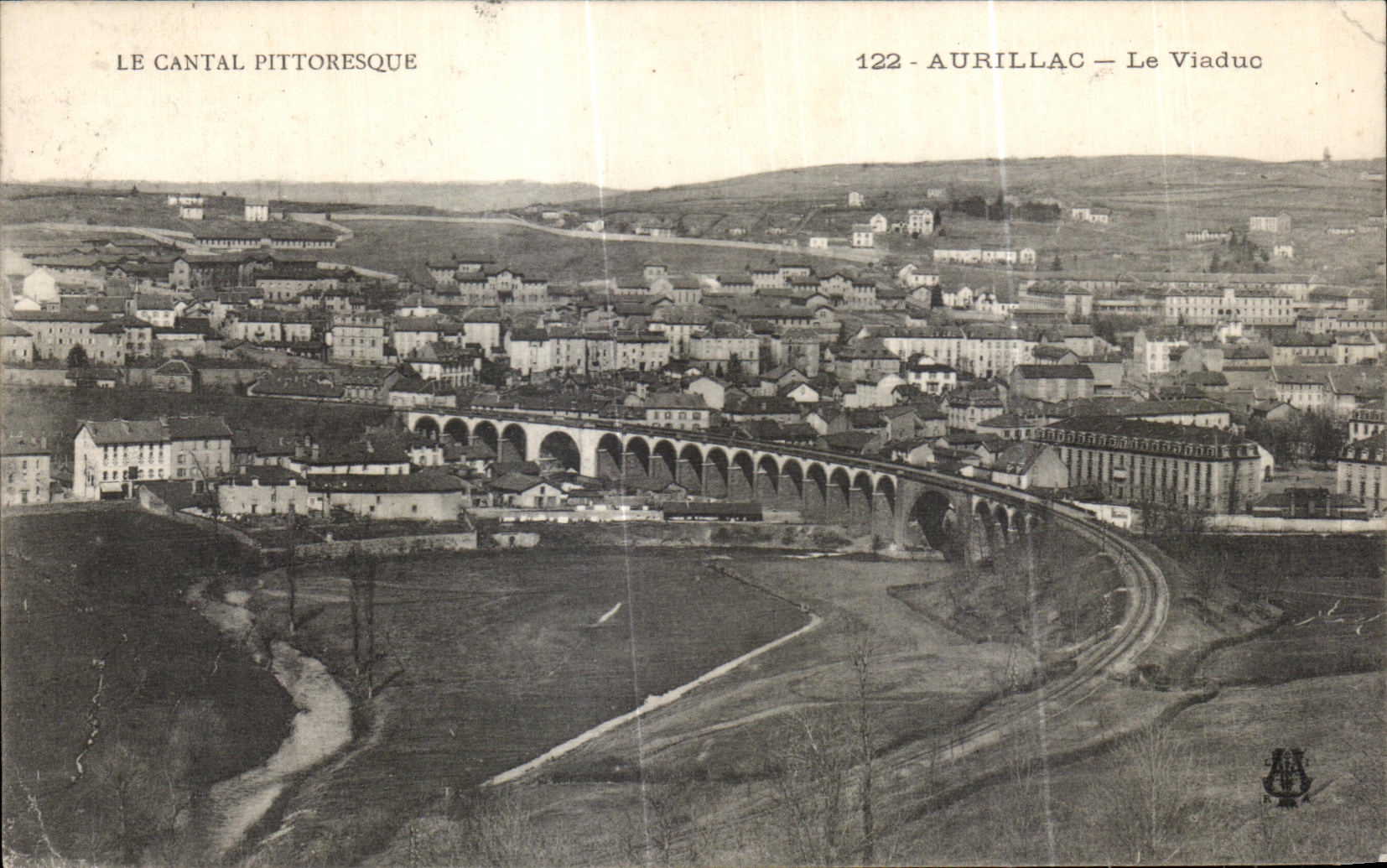 CPA Aurillac Le Viaduc Le Cantal Pittoresque