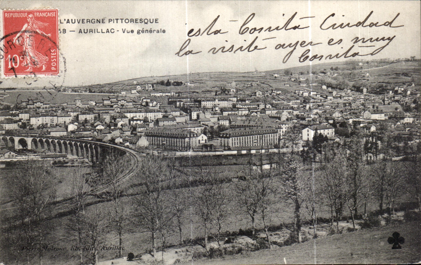 CPA L Auvergne Pittoresque Aurillac Vue generale