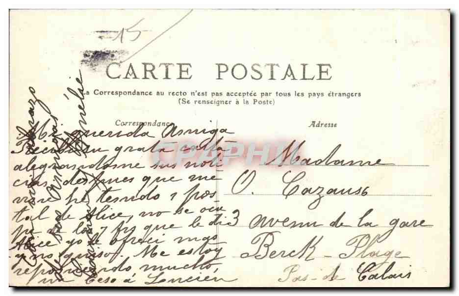 CPA L Auvergne Pittoresque Aurillac Vue generale — Rückseite