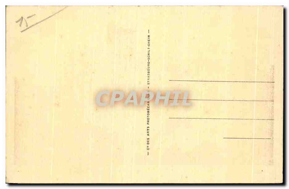 CPA Aurillac Chateau St Etienne et Ecole Normale d Instituteurs — Verso