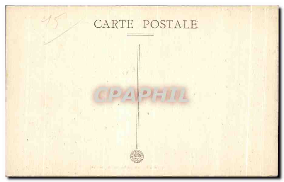 CPA Bis Cantal Aurillac Chateau Feodal de St Etienne Ecore Normale des Garcons — Verso